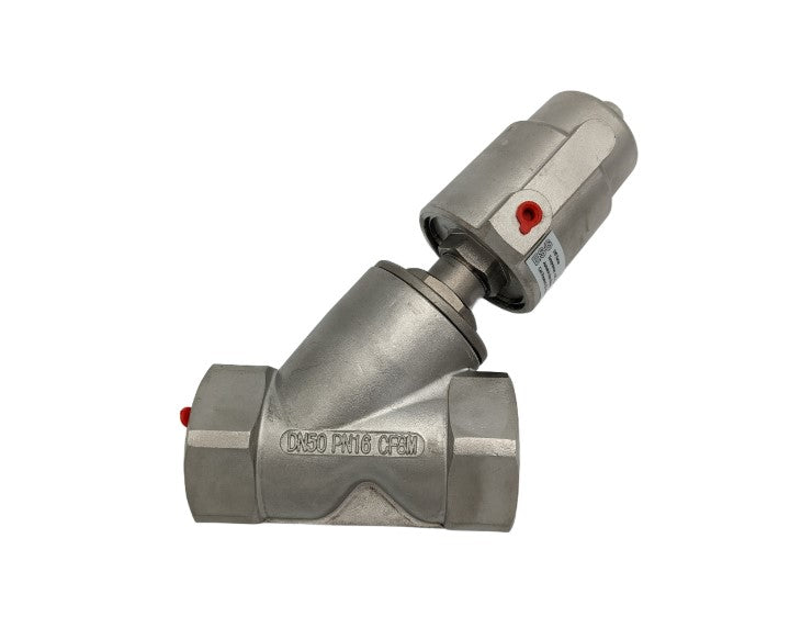 2" NPT 316 Stainless Steel Angle Seat Valve 63mm Actuator Steam