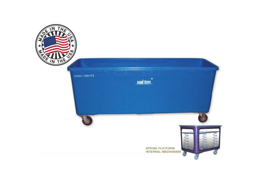 Sanitrux® Spring Platform Laundry Cart 2460-190-72