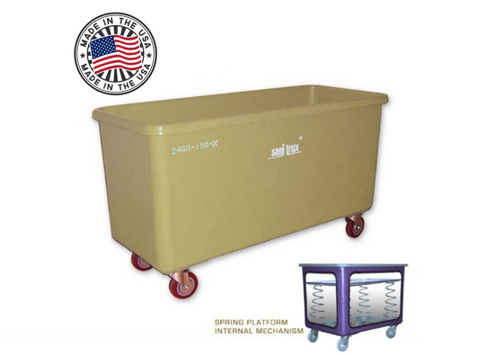 Sanitrux® Spring Heavy Duty Laundry Cart 2460-190-X