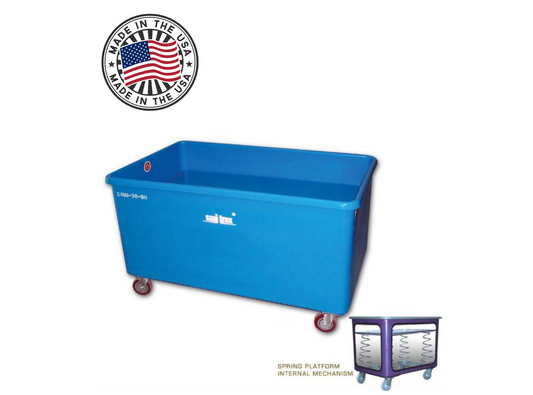 Sanitrux® Spring Commercial Laundry Cart On Wheels 2460-30