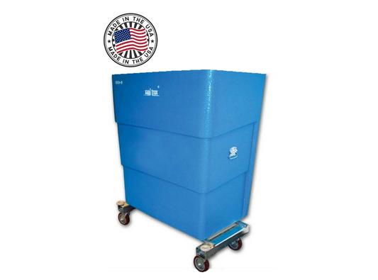 Sanitrux® Heavy Duty Turn-About Laundry Cart On Wheels 650-M