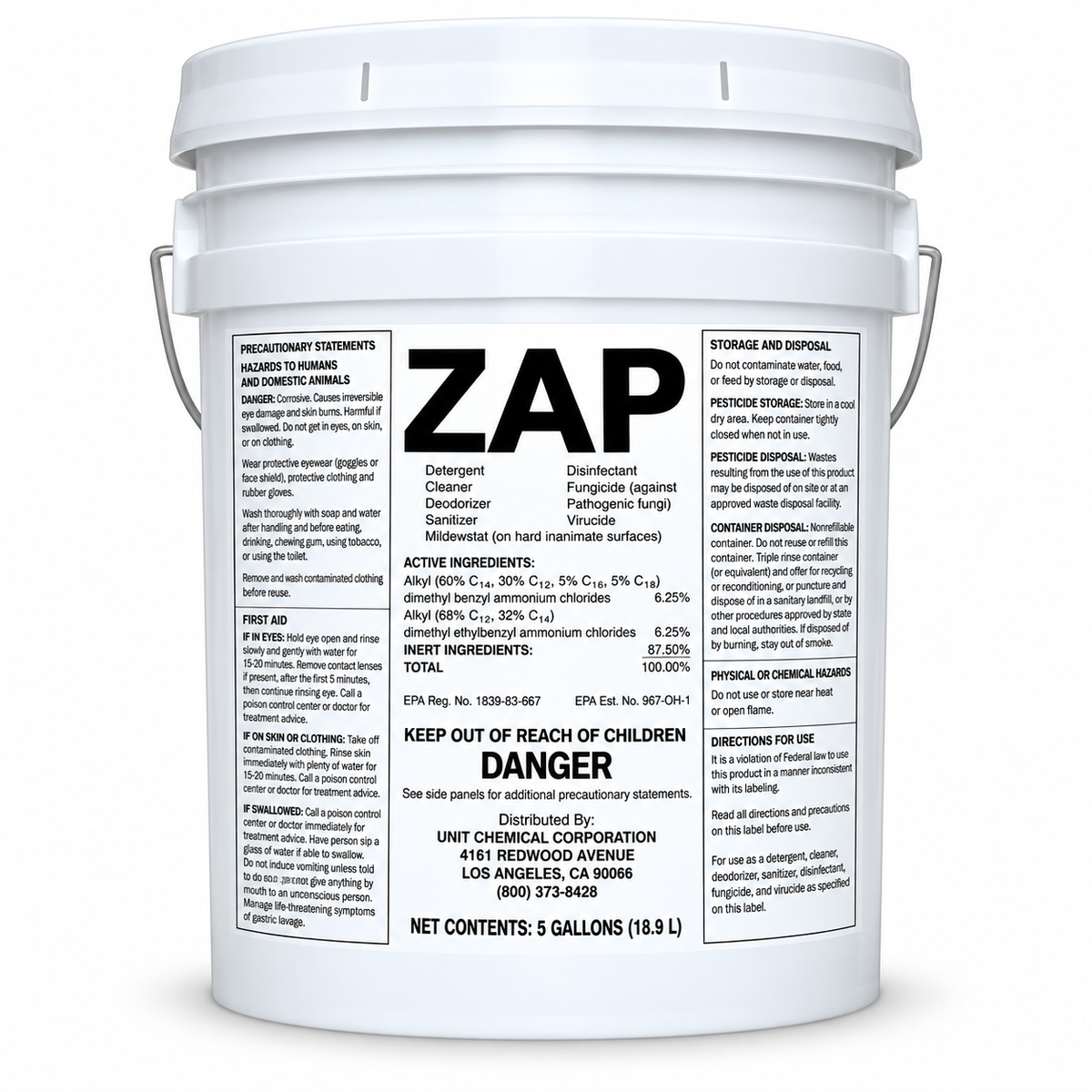 Zap 265 Detergent [SOAP] 4 Gallons | 0015