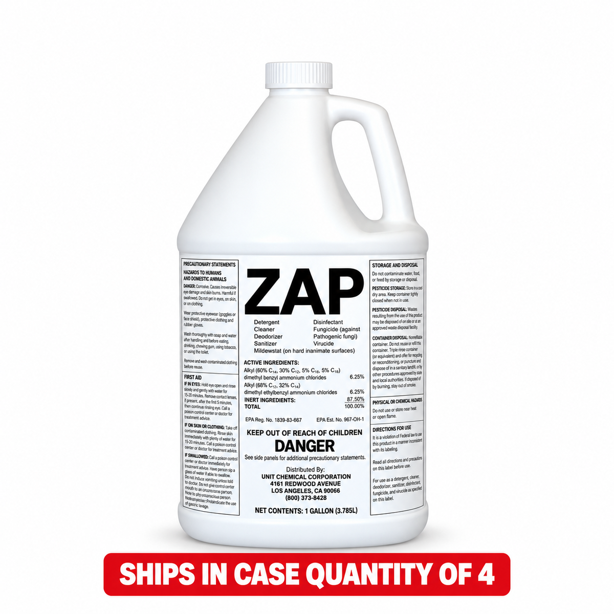 Zap 265 Detergent [SOAP] 4 Gallons | 0015