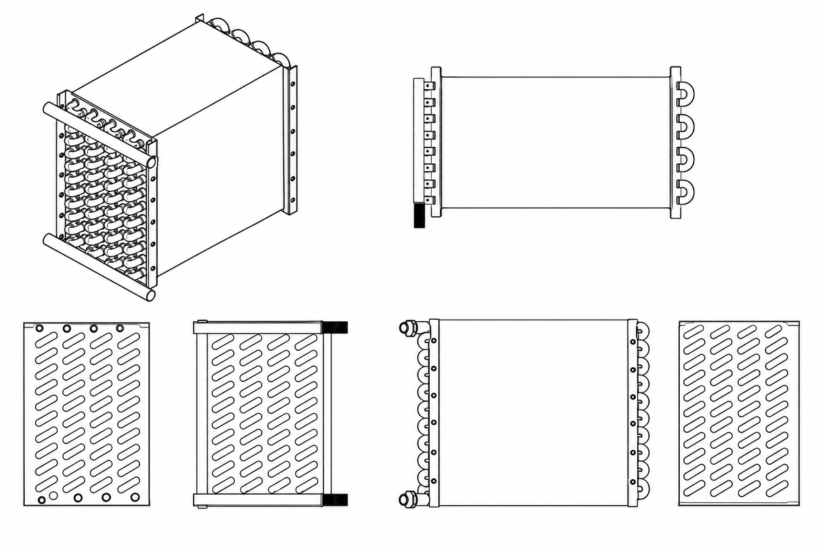 Condenser Coil, 5/8 Tube, 8 Row | 7079