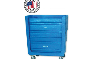 Sanitrux® Turn-About Laundry Cart On Wheels 650-NX