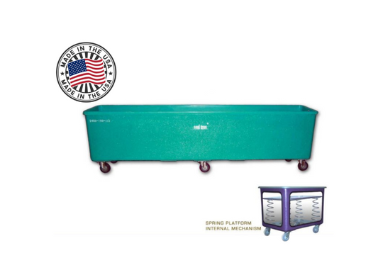 Sanitrux® Spring Heavy Duty Laundry Cart On Wheels 2460-190-112