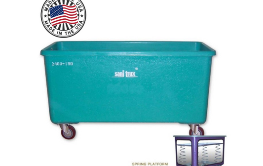 Sanitrux® Spring Laundry Cart On Wheels 2460-190