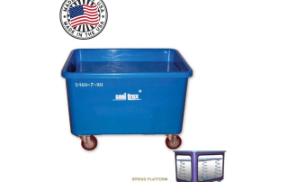 Sanitrux® Spring Platform Heavy Duty Laundry Cart 2460-7
