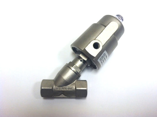3/8'' NPT 316 Stainless Steel Angle Seat Valve 50mm Actuator Water