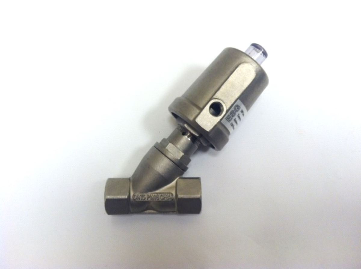 1/2" NPT 316 Stainless Steel Angle Seat Valve 50mm Actuator Steam